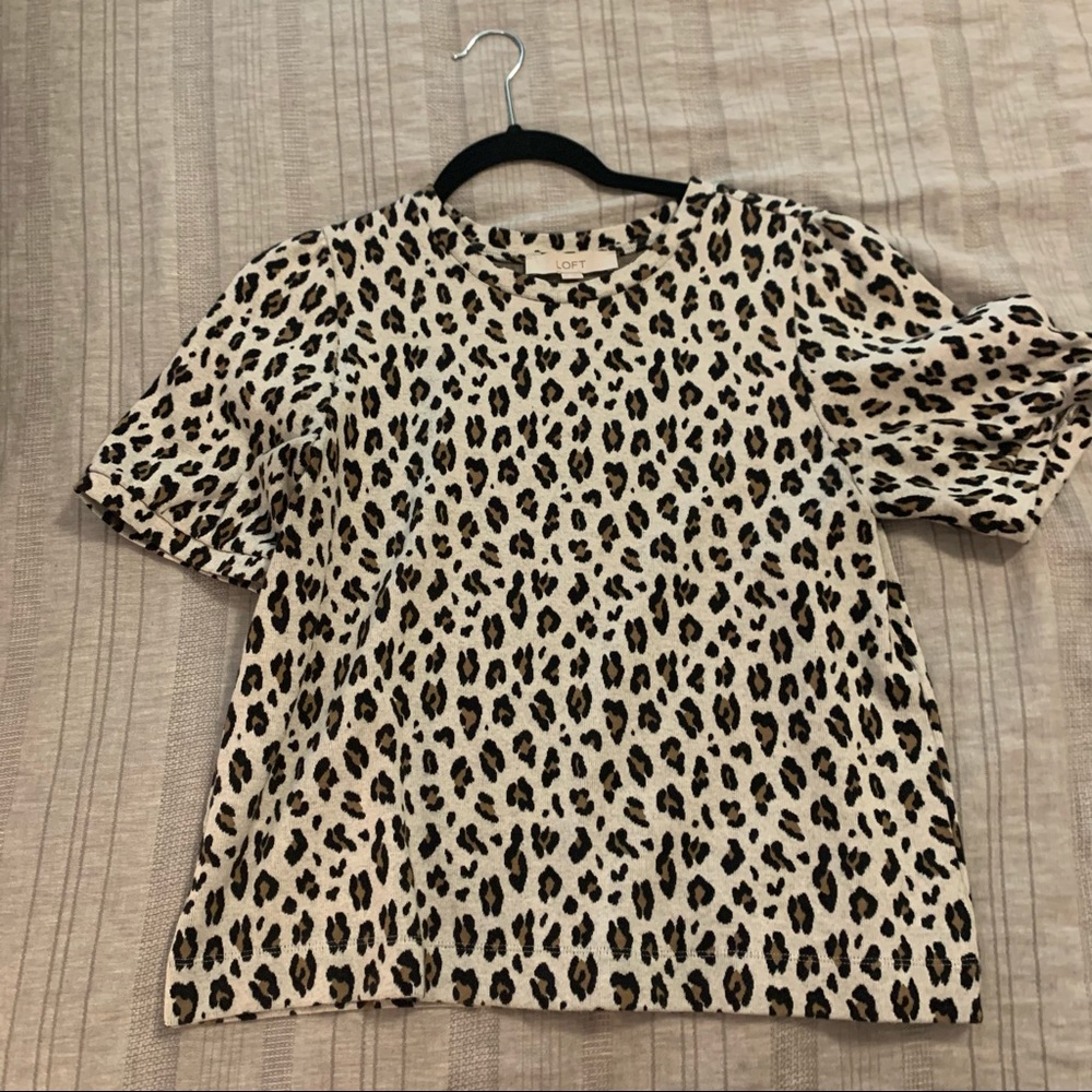 LOFT Leopard Top
